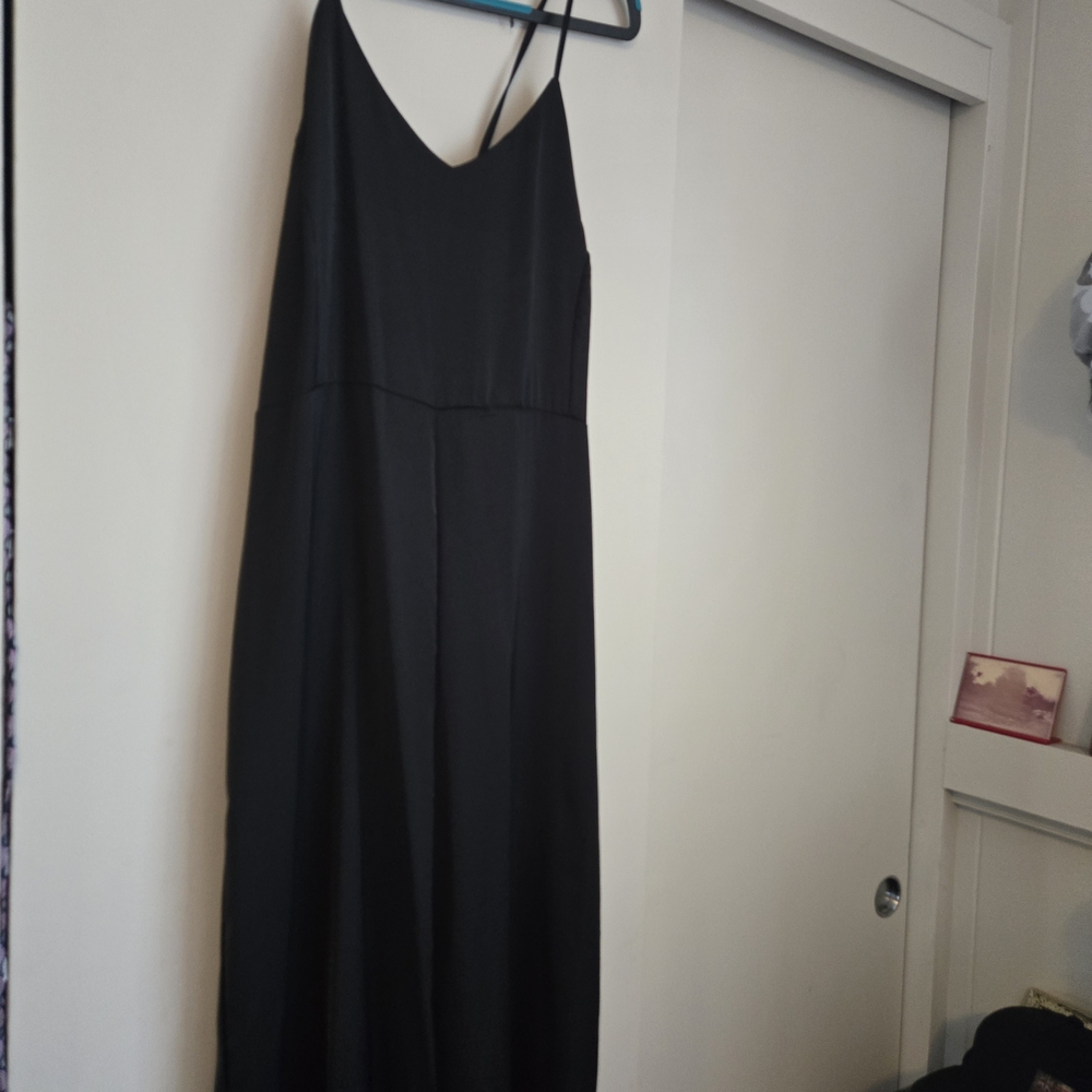 Black V-Neck One Piece Romper - Women's Elegant Jumpsuit